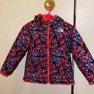 Toddler girl 2T Reversible Northface Coat